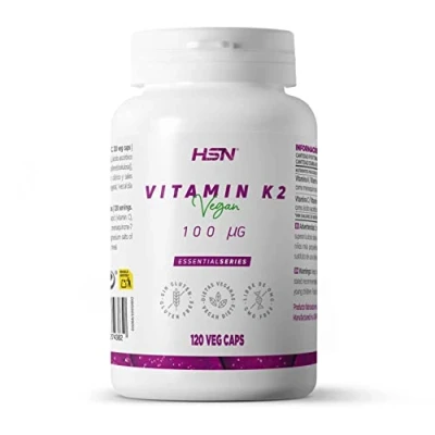 Imagen de Vitamina K2 MK7 100 MCG 120 Cápsulas Vegetales de Menaquinona 100% Natural Natto Alto contenido en K Con C No GMO, Vegano, Sin Gluten