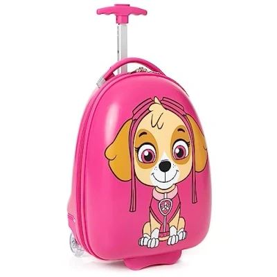 Imagen de Paw Patrol Maleta Skye de para niños Carro Mano Vacaciones Tapa Dura pequeña Cabina Rosa niñas con asa Extensible Personaje Animado Cachorro Rescate helicóptero