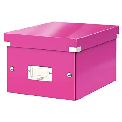 Imagen de Leitz Caja de almacenamiento pequeña A5, Fucsia, Click and Store, 60430023