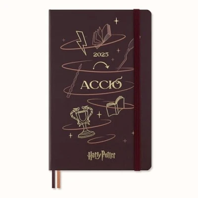 Imagen de Moleskine Daily Planner Colección Hechizos Wizarding World Harry Potter Accio, Agenda Diaria 12 Meses con Tapa Dura Resplandeciente, Formato Grande 13 x 21 cm