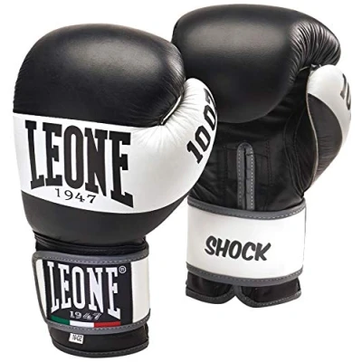 Imagen de LEONE 1947 GN047 Shock Boxing Gloves GN047, Unisex Adulto, Negro, 14 oz