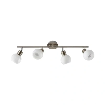 Imagen de Lámpara de techo Lindby Elaina, 70 cm, 4 luces, níquel, cristal, E14