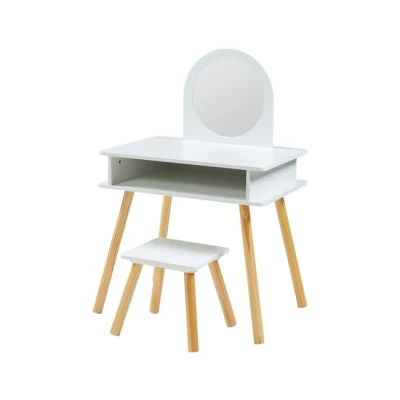 Imagen de Tocador infantil con taburete ovanåker [en.casa]
