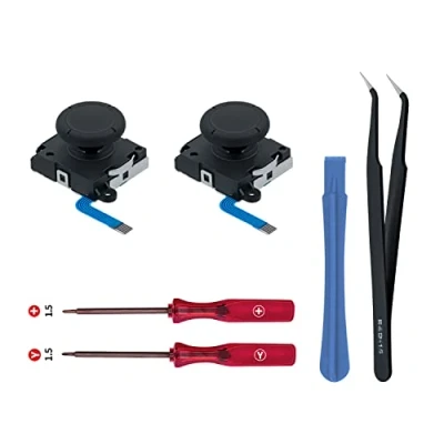 Imagen de Wigearss 2Pcs Reemplazo de 3D Joystick Analógico y Herramientas Reparación para NS Switch/Switch OLED Joy con Controller/Switch Lite