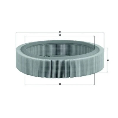 Imagen de MAHLE ORIGINAL LX 317 Filtro de aire 62,0 261,5 Cartucho filtrante RENAULT: CLIO 1, Rapid Furgón, MEGANE VOLVO: 460 L, 480 E, 440 K