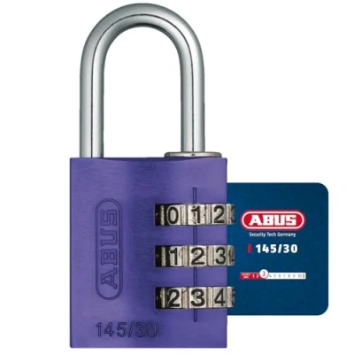 Imagen de Abus 145/30_LILA Candado aluminio combinacion 30mm 3 dígitos lila