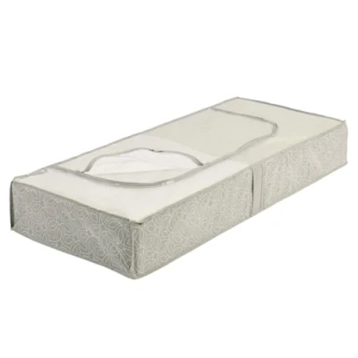 Imagen de WENKO Bajocama Balance Bolsa de almacenamiento para debajo la cama con ventana visualización Taupe
