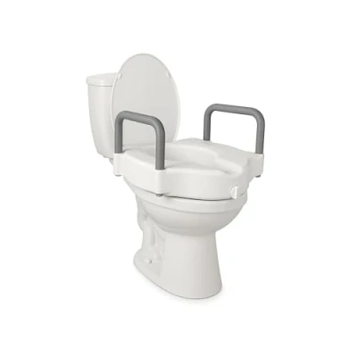 Imagen de Mobiclinic, Elevador WC, Cibeles, Asiento de inodoro, Marca Española, Reposabrazos acolchados, Con Asas, Ayudas Para el Baño, personas mayores, discapacidad, movilidad reducida, Confort, 10 cm