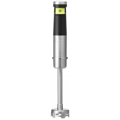 Imagen de HENDI batidora de mano, sin cable y recargable, brazo, inmersión, velocidad ajustable continua con 1 botón sensible, cuchilla en forma S, 230V, 150W, ø165x(H)390mm, acero inoxidable