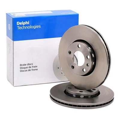 Imagen de DELPHI BG2745 Disco de freno 288 25 5 ventilado aceitado sin procesar cojinete rueda, anillo sensor ABS AUDI: A4 B6 Berlina, A6 C5 Berlina