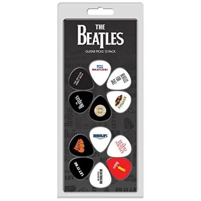 Imagen de Perri&#039;s Leathers Ltd. The Beatles Celuloide Producto con Licencia Oficial Patrones variados Mediano 0.71mm Paquete de 12 (N7 7LWN NWW8)