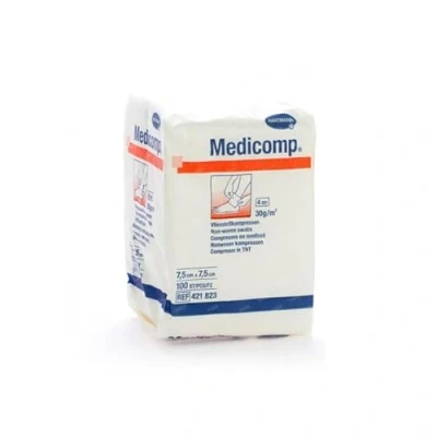 Imagen de HARTMANN GASAS NO ESTERIL MEDICOMP 30G 7,5X7,5CM 100UD