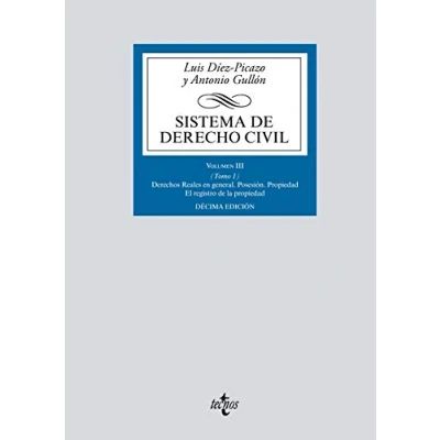 Imagen de Sistema de Derecho civil: Volumen III (Tomo 1) Derechos Reales en general (Derecho Biblioteca Universitaria Editorial Tecnos)