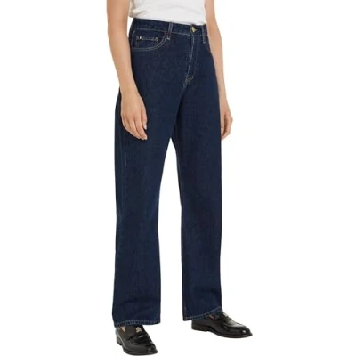 Imagen de Tommy Hilfiger Vaqueros Mujer Straight Loose Fit, Azul (Cler), 32W/32L