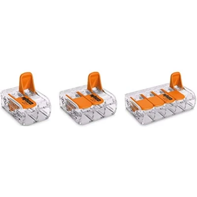Imagen de WAGO 221 412 413 415 X10 Conector de empalme, 0.14 4 mm², diseño compacto con palanca