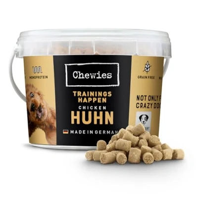 Imagen de Chewies Golosinas de Entrenamiento monoproteína para Perros, sin Cereales ni azúcar, Suaves e hipoalergénicas