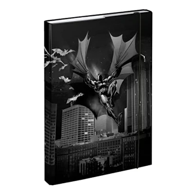 Imagen de Baagl Carpeta para mochilas escolares A4 niños con goma elástica y solapas interiores (Batman Dark City)