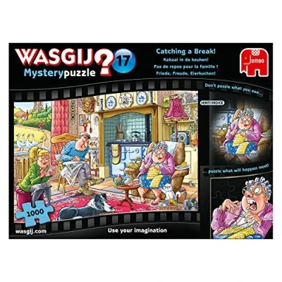 Imagen de Wasgij Mystery 17 Catching a Break. 1000 Piece Jigsaw Puzzle Rompecabezas Piezas, Multicolor (Jumbo JUM19175)