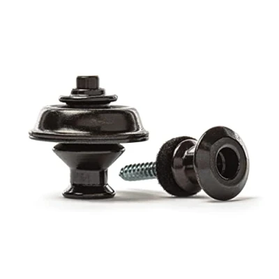 Imagen de JIM DUNLOP Straplok Dual Negro Saco de 2, Cierre cinturón