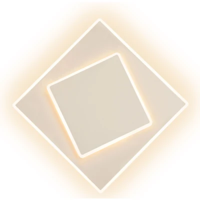 Imagen de Mantra Iluminación Dakla aplique de pared LED, blanco, 18x18 cm