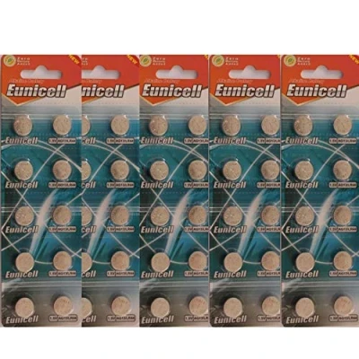 Imagen de Eunicell AG13 LR44 L1154 357 A76 SR44 G13 Lote de 50 Pilas Botones