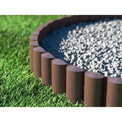 Imagen de Cellfast Eco Borde para césped (Palisandro, 8 Unidades, 2,4 x 0,3 m), Color marrón (28,8m)