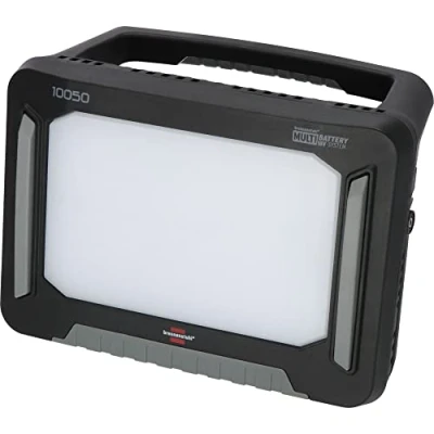 Imagen de Brennenstuhl Professional Multi Battery Hybrid foco de trabajo LED 10050 MH (100W, 12500lm, IP55, compatible con baterías 18V 11 fabricantes diferentes, 5m, sin batería, Engineered in Germany)