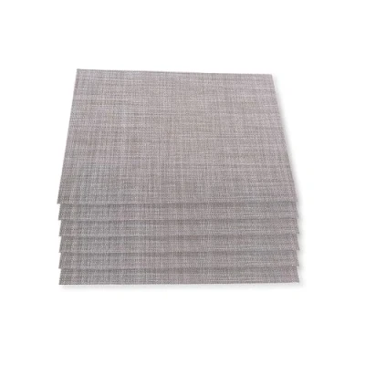 Imagen de RB RENBERG Liso Juego Seis Manteles Individuales Fabricados en 70% PVC y 30% Polyester Color Crema Resistentes Fáciles de Lavar Almacenar