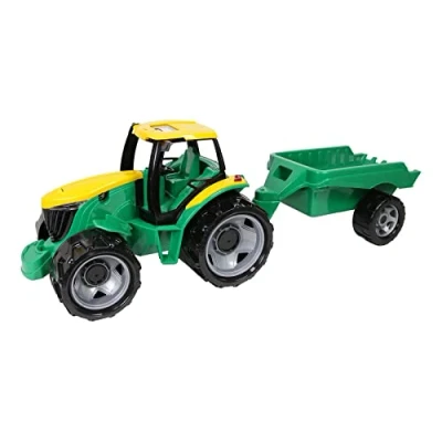 Imagen de Lena 2122 Potente Gigantes Tractor con Remolque, 100 kg de Capacidad, Aproximadamente 62 cm