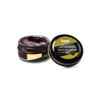 Imagen de Kaps Crema para El Cuidado del Calzado, Intensivo Y Nutritivo Cuero, Delicate, 70 Colores (180 chocolate)
