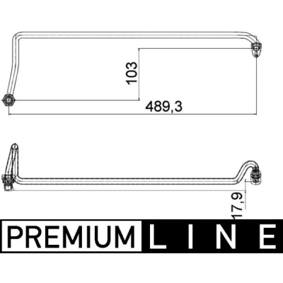 Imagen de MAHLE ORIGINAL AHX 5 000P Tubo flexible para aceite