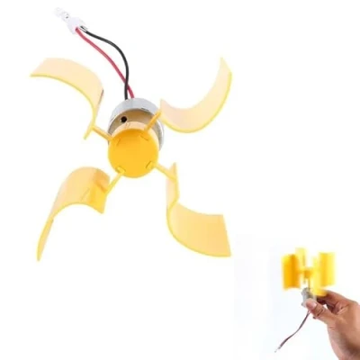 Imagen de generador de Electricidad eólico, Mini turbinas Viento Verticales Palas Micro Motor Energía eólica Kit turbina Modelo enseñanza Bricolaje