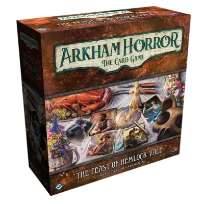 Imagen de Arkham Horror The Card Game Feast of Hemlock Vale Investigator Expansion Lovecraftian Cooperative Living Game, Edades 14+, 1 4 jugadores, 2 horas de reproducción, fabricado por Fantasy