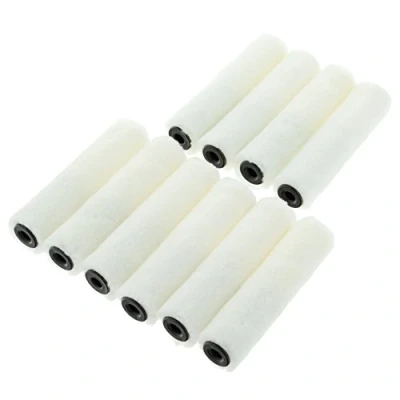 Imagen de Herramientas de Coral 41739 todos Pinturas Pintura Mini Roller Cubierta con funda velour tela 4 (10 piezas Set blanco unidades)