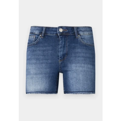 Imagen de ONLY Onlblush MID RAW Shorts vaqueros, Mujer, Talla: Large, Dark blue denim