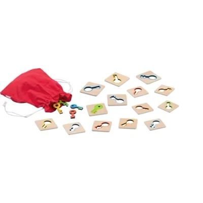 Imagen de Goki Memo game key search Wooden cards: 5 x 0.3 cm