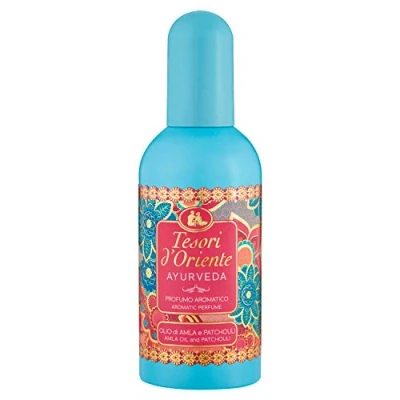 Imagen de Tesori d&#039;Oriente Perfume aromático Ayurveda, con fragancia fresca y floral, notas de bergamota, lirios ámbar, 100 ml