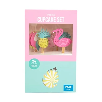 Imagen de PME Set para Cupcakes Tropical, Juego de 24