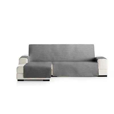 Imagen de Eysa Oslo Protect Funda de sofá, 100% Poliester, 06/Gris, Chaise Longue 290 cm