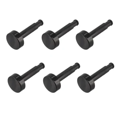 Imagen de Paxanpax PCK710 Botones universales para reloj de horno, 6 unidades, color negro