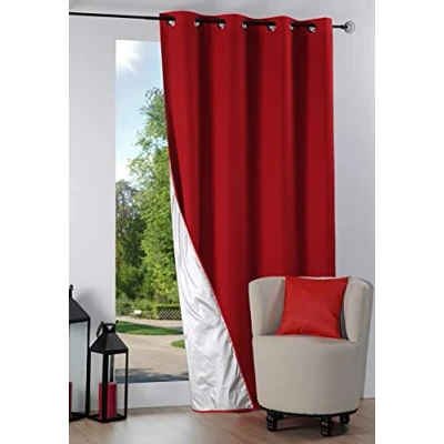 Imagen de Stof R64689305 135 x 240 cm 100 por ciento poliéster Cortinas, Rojo