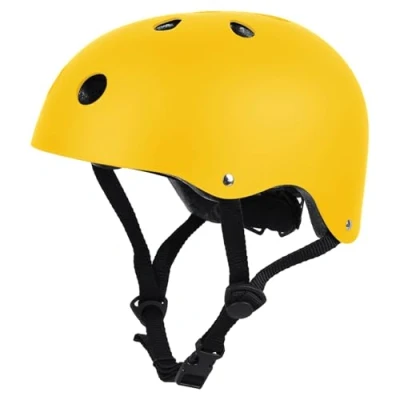 Imagen de LeapBeast Casco Skate Bicicleta con Certificado CE Unisex Adultos Hombres y Mujeres Multi Deporte para Ciclismo, Skate, Patinaje (Jaune, Small)