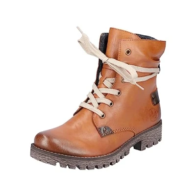 Imagen de Rieker Mujer Botines 78530, señora con Cordones,Botas de Chukka,Botas Cortas,Botas Cordones,Marrón (Braun / 24),39 EU 6 UK