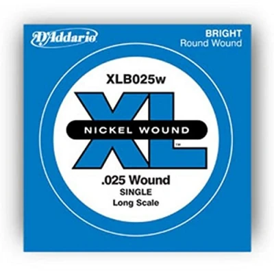 Imagen de D&#039;Addario XLB125 .125 Long Scale Nickel Wound Single String for Bass Guitar