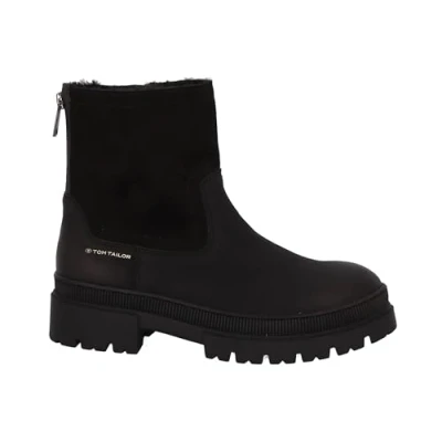 Imagen de TOM TAILOR 4294906, Botas Cortas al Tobillo Mujer, Negro, 40 EU