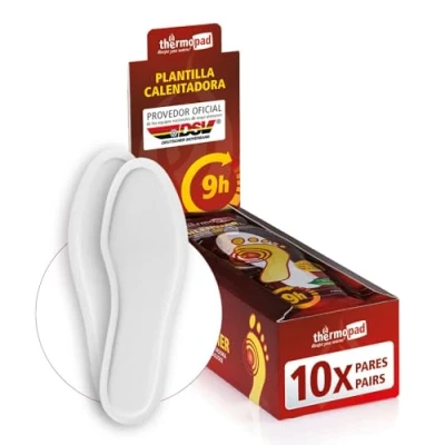 Imagen de Thermopad Sohlenwärmer Calentadores de pies, color beige, talla L, pack 10