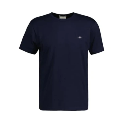 Imagen de GANT Slim Shield SS T Shirt Camiseta, Evening Blue, L para Hombre