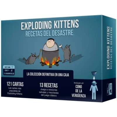 Imagen de Exploding Kittens EKIRFD01ES Recetas del Desastre Juego de Cartas en Español, 2 a 5 jugadores