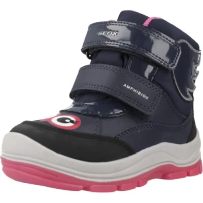 Imagen de Geox Flanfil GIRL ABX Botas para la nieve niños, Talla: 26, Navy/fuchsia Zapatos