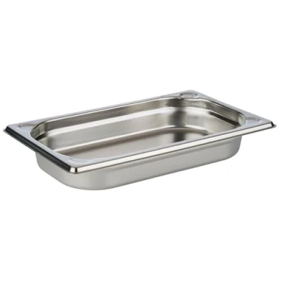 Imagen de APS 81401 Recipiente GN 1/4, acero inoxidable Gastronorm, dimensiones 264 x 162 mm/altura 40 mm/volumen 1,0 litros